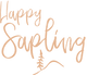 Happy Sapling Logo.  Calgary based online retailer for baby goods, including IKEA Antilop High Chair Footrests, Cushion Covers and Placemats
