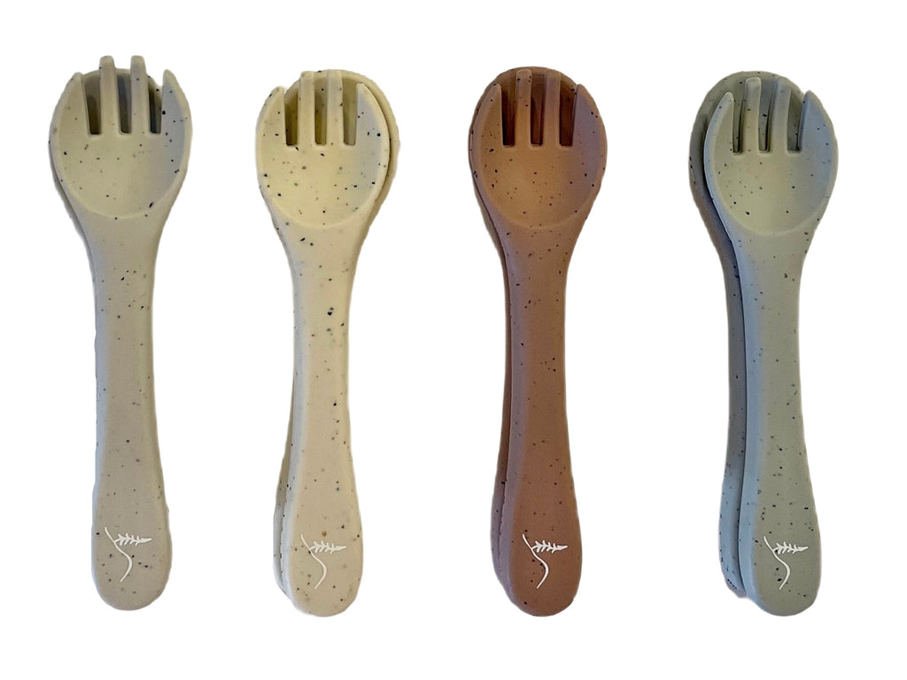 Speckled Spoon & Fork Set